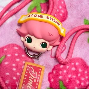 Pop Mart Dimoo "Love Story" Valentine's Day Lanyard Necklace Keychain Blind Box